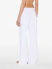Pantalones de punto de algodón blanco Souple