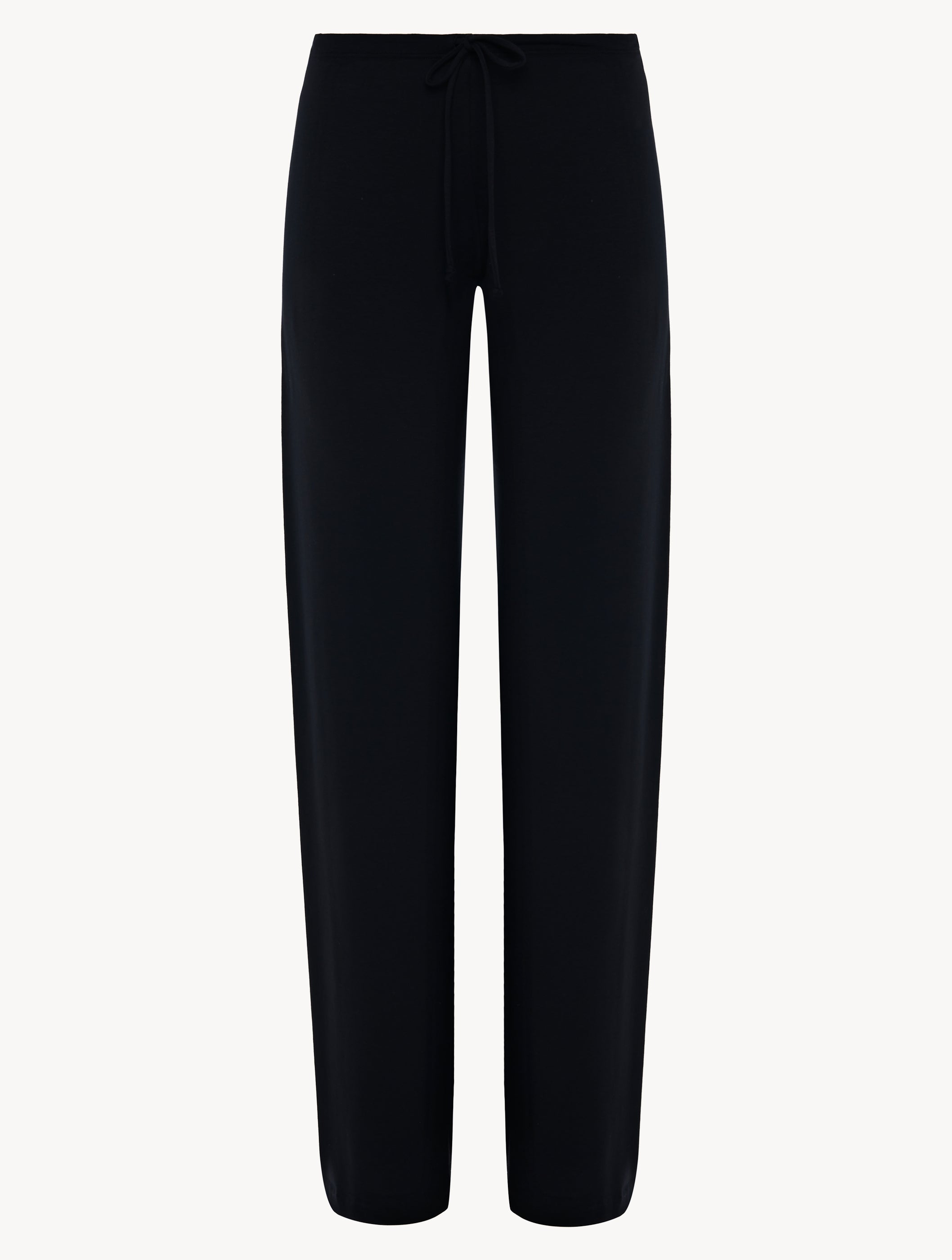 Souple Black Cotton Jersey Trousers