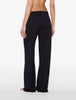 Souple Black Cotton Jersey Trousers