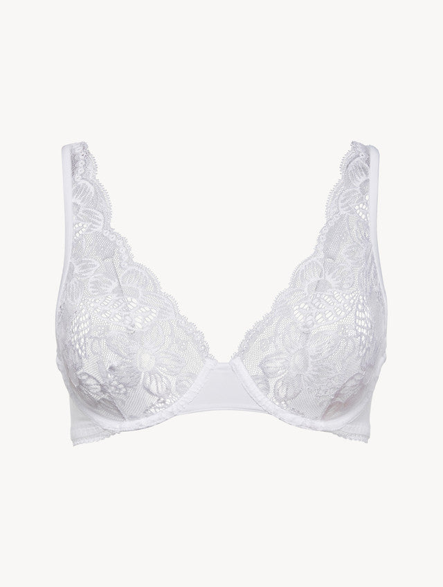 Layla Lycra Underwired bra in White