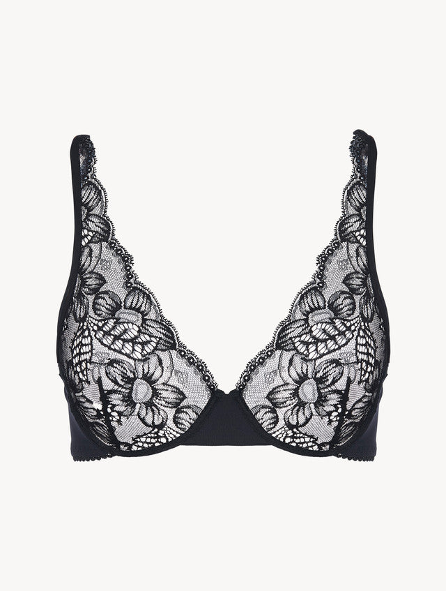 Layla Reggiseno con ferretto in lycra nero