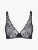 Layla Lycra Underwired bra in Black