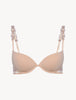 Flower Explosion Push-up-BH in Beige