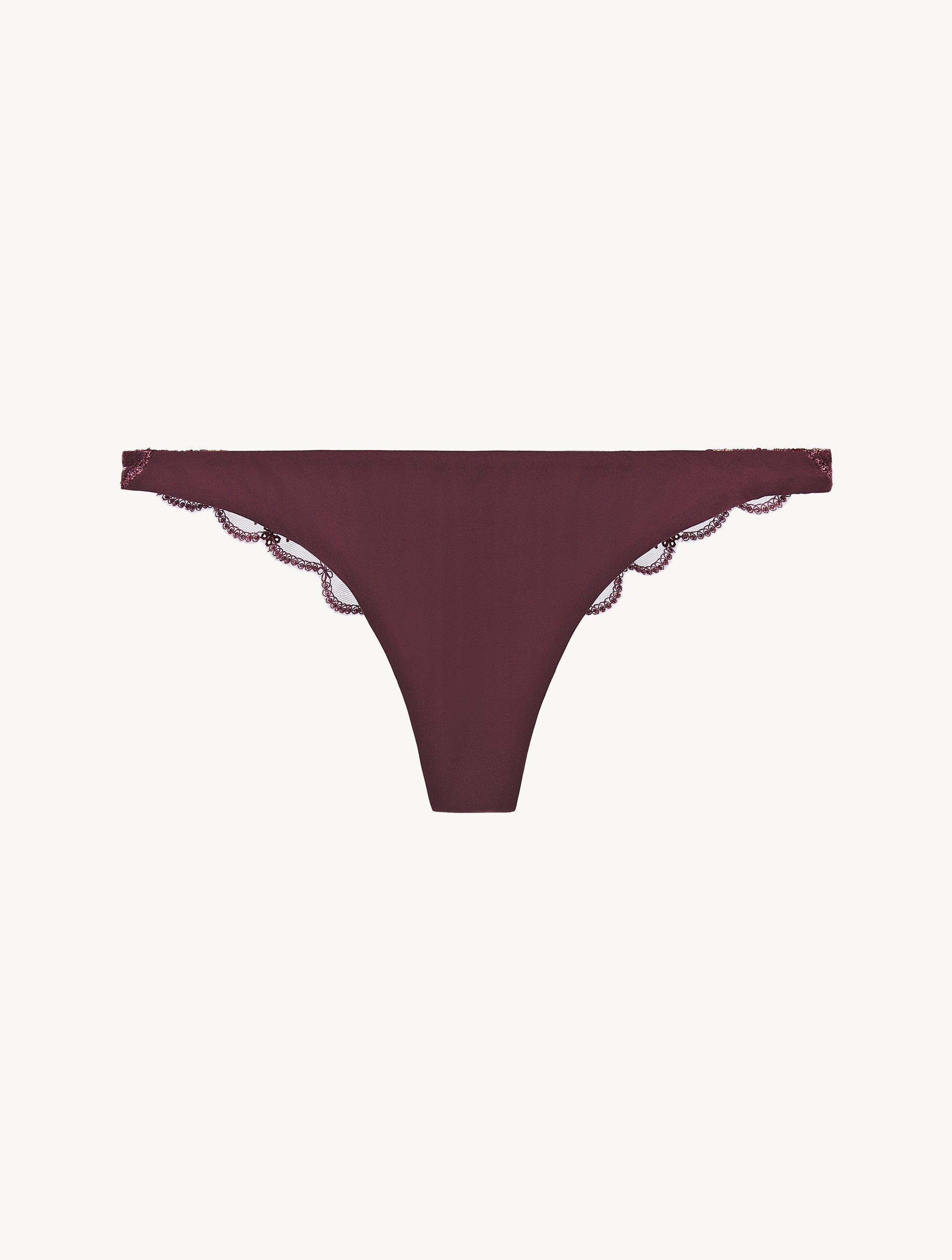 Flower Explosion String in Burgundy