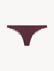 Flower Explosion Burgundy Thong