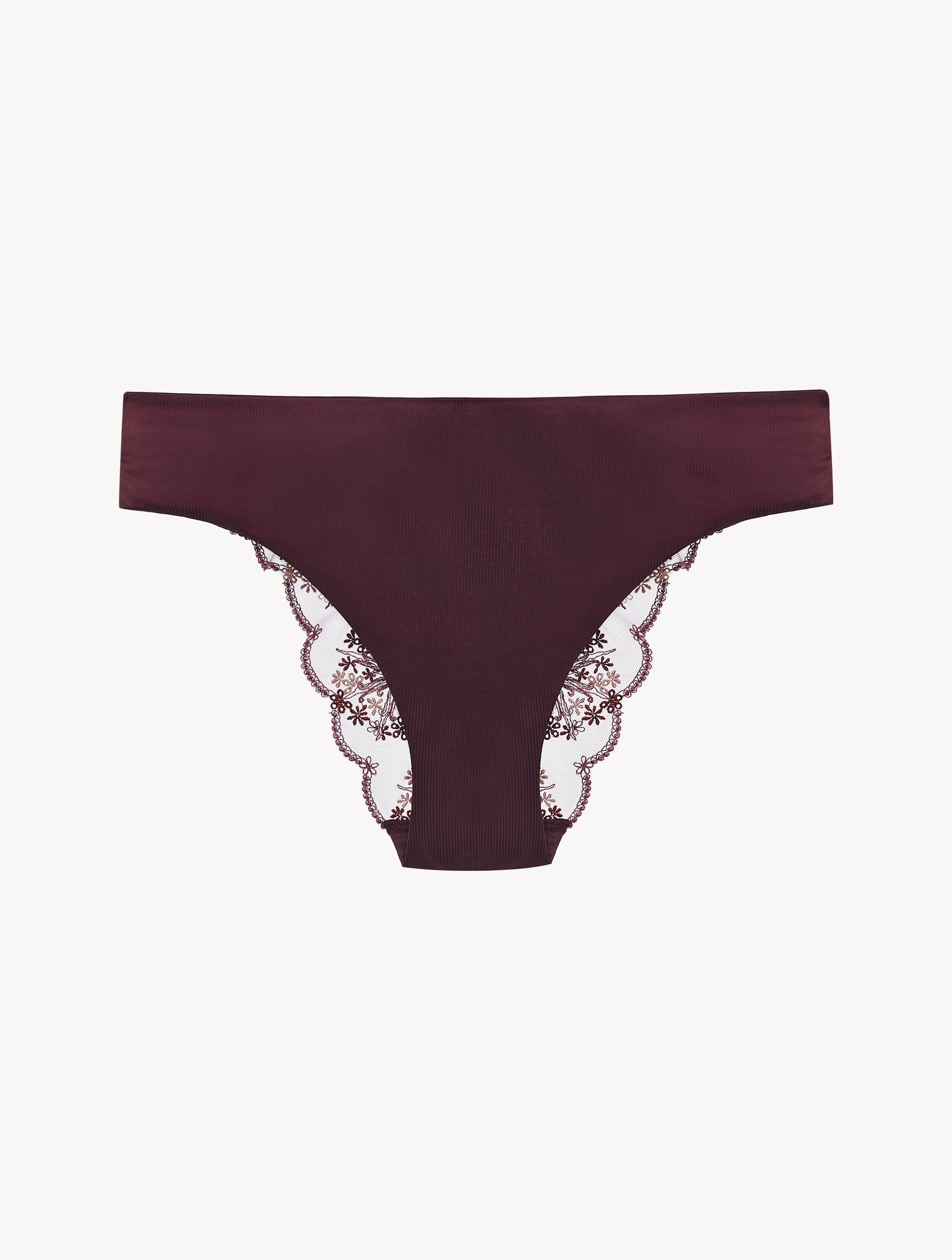Flower Explosion Brazilian Briefs in Burgunderrot