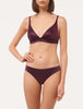 Flower Explosion Brazilian Briefs in Burgunderrot