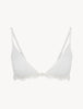 MAISON CONTOURING Triangle Bra in off-white stretch tulle