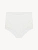 Maison Contouring Weißer High-Waist Slip aus Stretch-Tüll