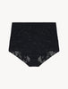 Maison Contouring Black High Waisted Briefs in stretch tulle