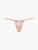 Maison Contouring Stringtanga aus sandfarbenem Stretch-Tüll