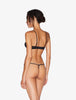 Maison Contouring Thong in sheer black stretch tulle