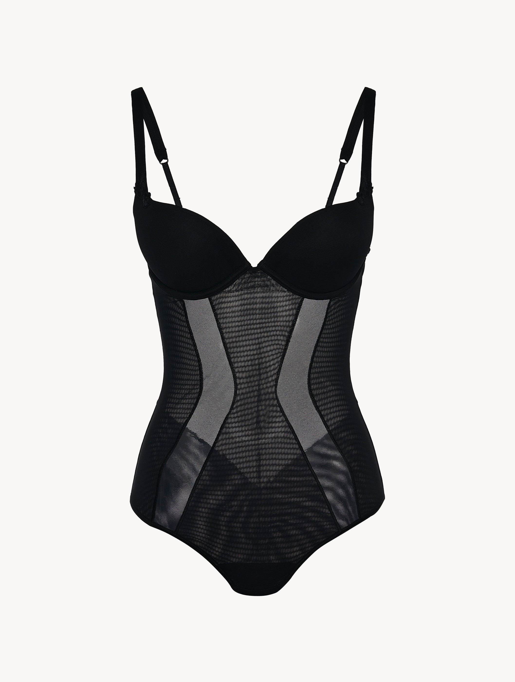 Maison Contouring Body nero in tulle elasticizzato