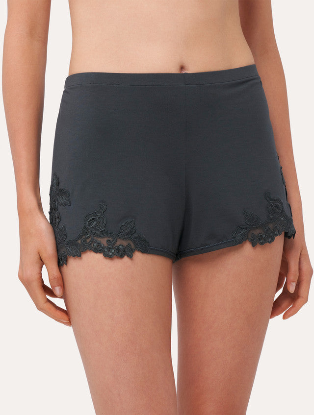 Maison @Home Shorts aus grauem Jersey