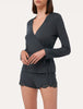 Maison @Home Shorts aus grauem Jersey