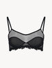 MAISON CONTOURING Bralette in tulle elasticizzato nero