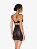 MAISON CONTOURING Shorts aus schwarzem Stretch-Tüll