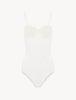 Shape Allure Weißer Body mit Chantilly-Spitze