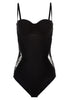 Shape Allure schwarzer Body mit Chantilly-Spitze