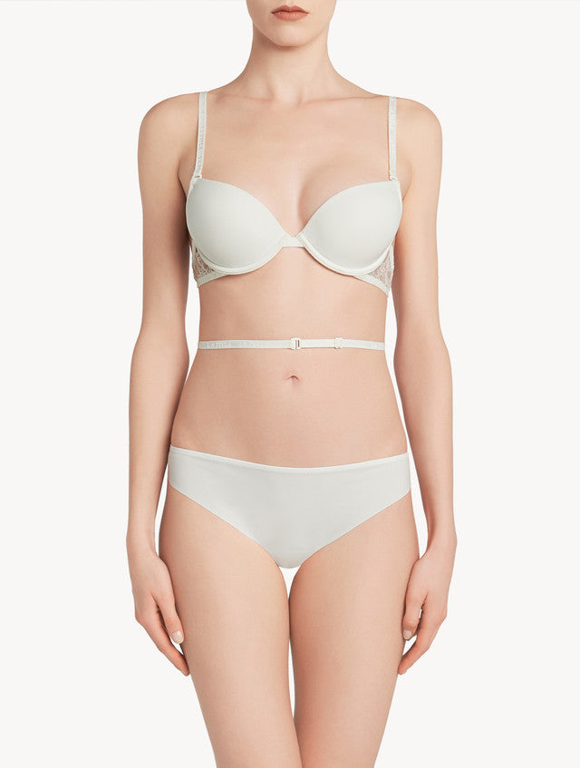Shape Allure White Multiway bra with Chantilly lace