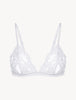 Souple White Lace triangle bra
