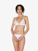 Souple White Lace triangle bra