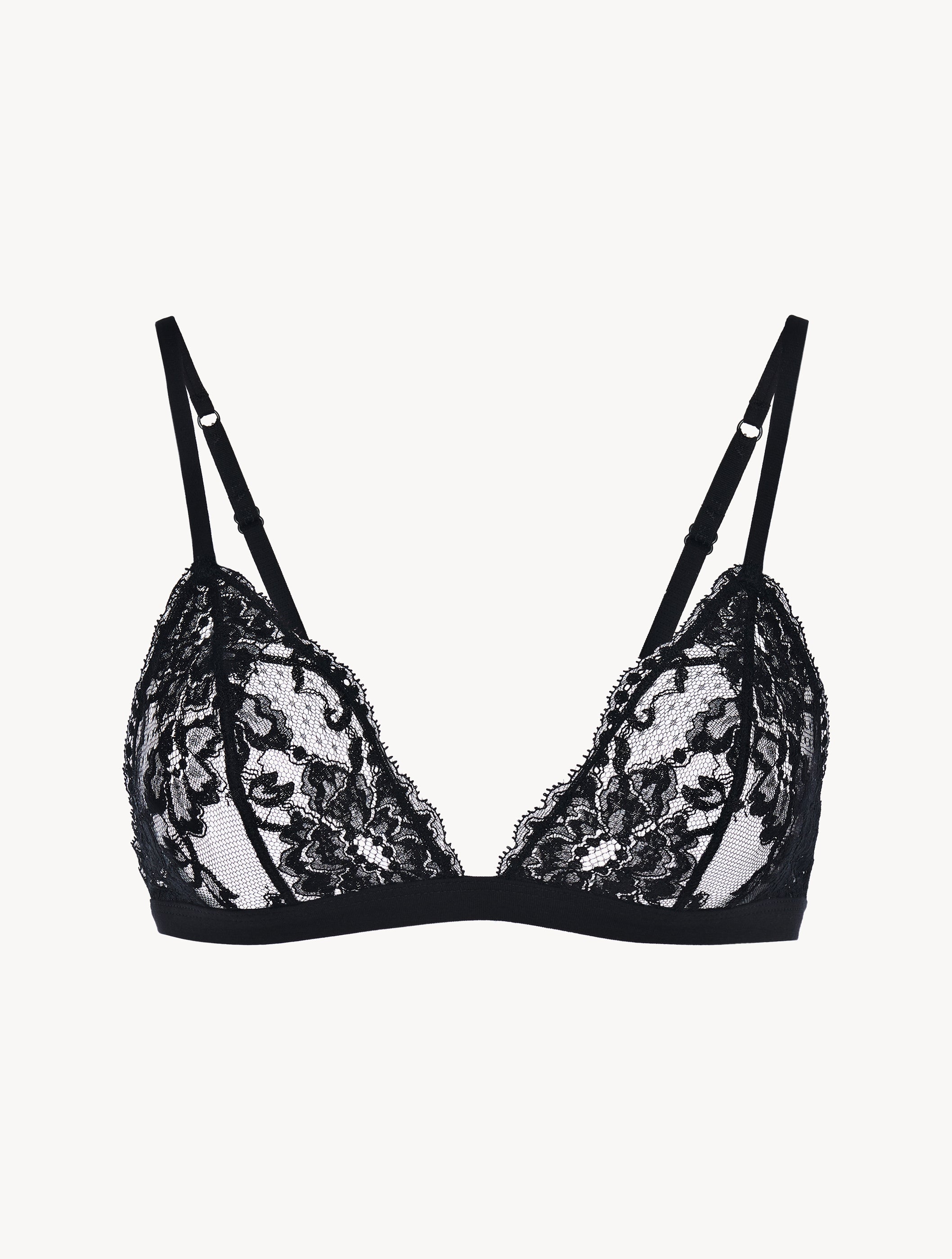 Souple Black Lace triangle bra
