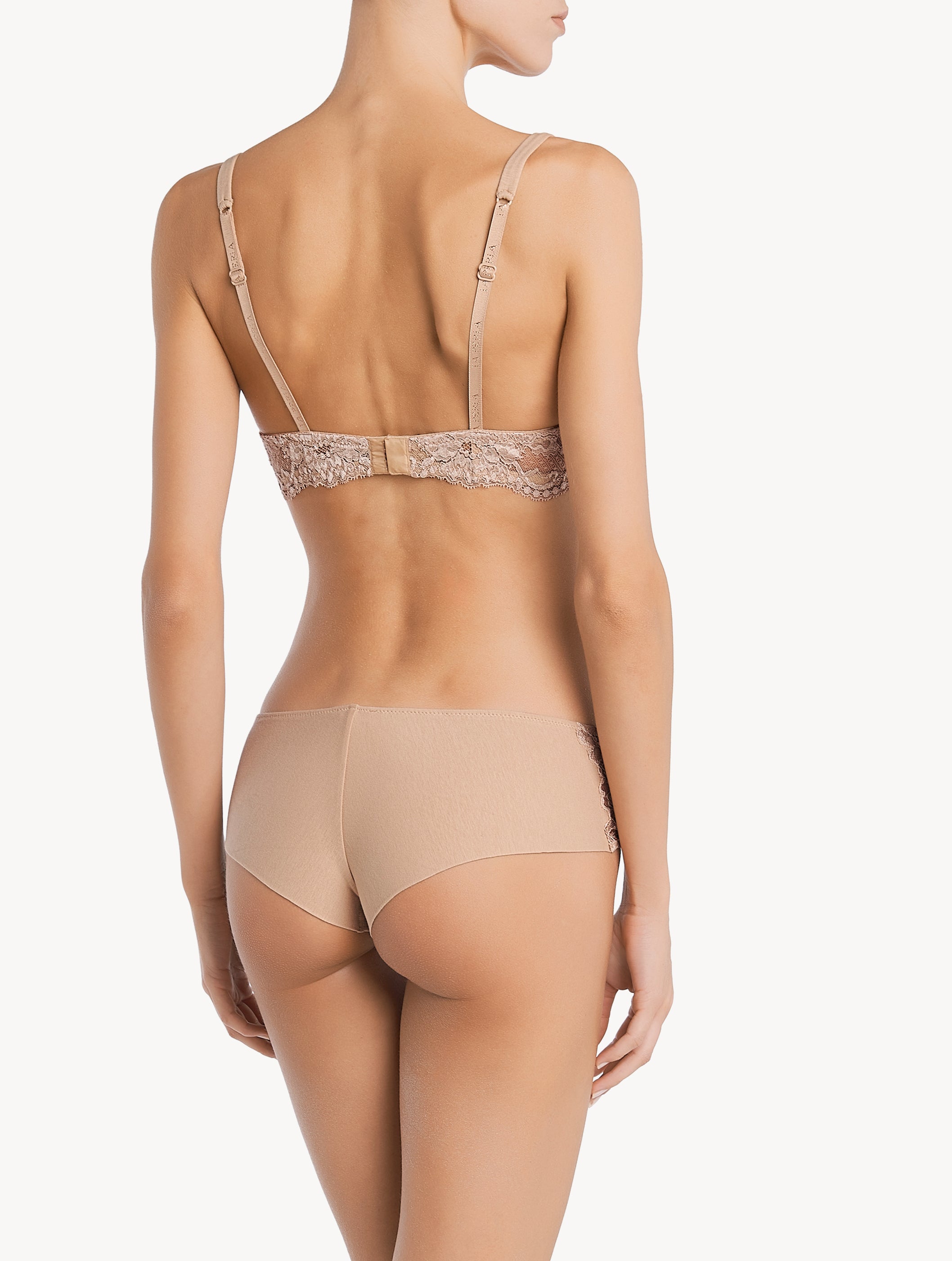 Souple Beige cotton T-shirt bra