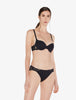Souple Black cotton T-shirt bra