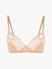 Souple Beige cotton non-wired bra