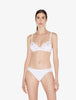 Souple White cotton non-wired bra