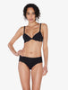 Souple Black cotton push-up bra