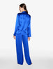 Silk Pigiama in blu elettrico