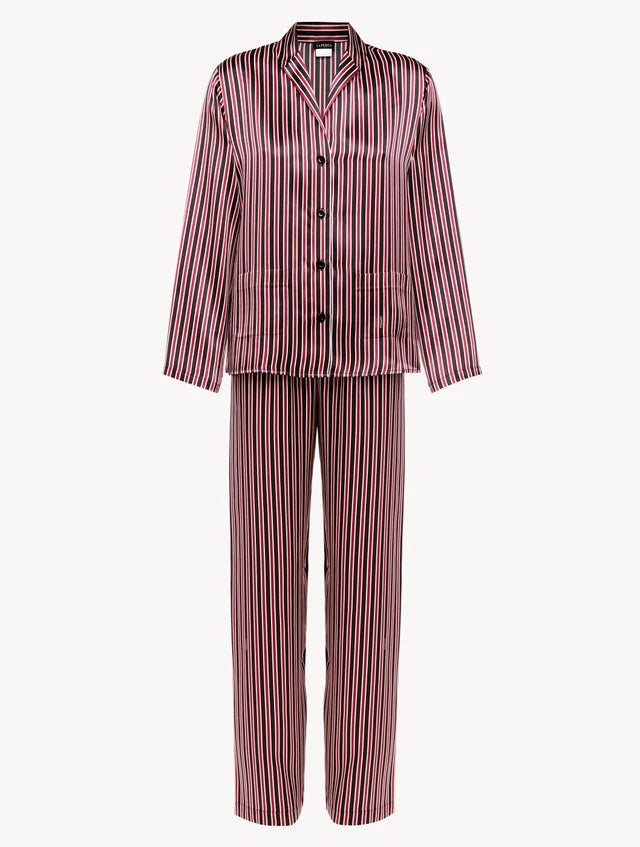 Silk Striped Pajama Set