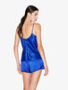 Silk Shorts in Electric Blue