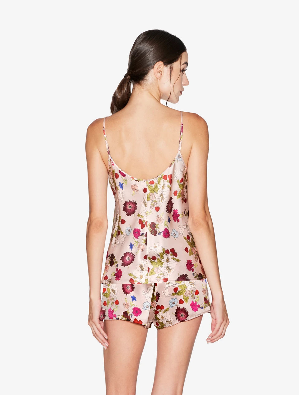Silk Floral Print Top