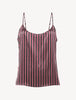 Silk striped camisole top