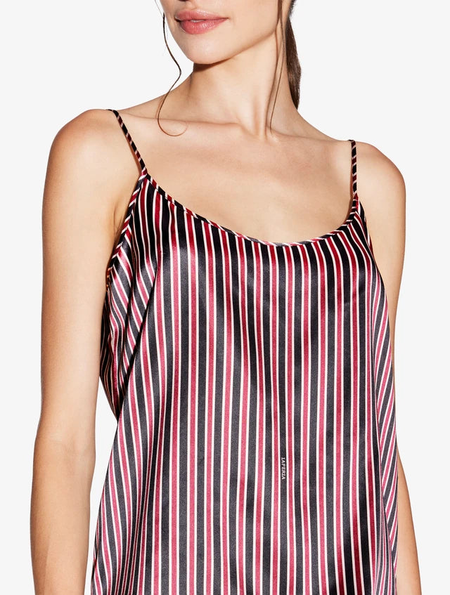 Silk striped camisole top