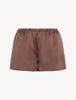 Seiden-Pajama-Shorts in Schokoladenbraun