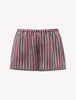 Gestreifte Shorts aus Seidensatin