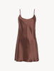 Silk Chocolate Short Nightgown