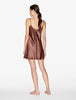 Silk Chocolate Short Nightgown