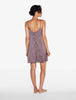 Silk Striped Short Slipdress