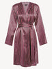 Silk Striped Short Peignoir
