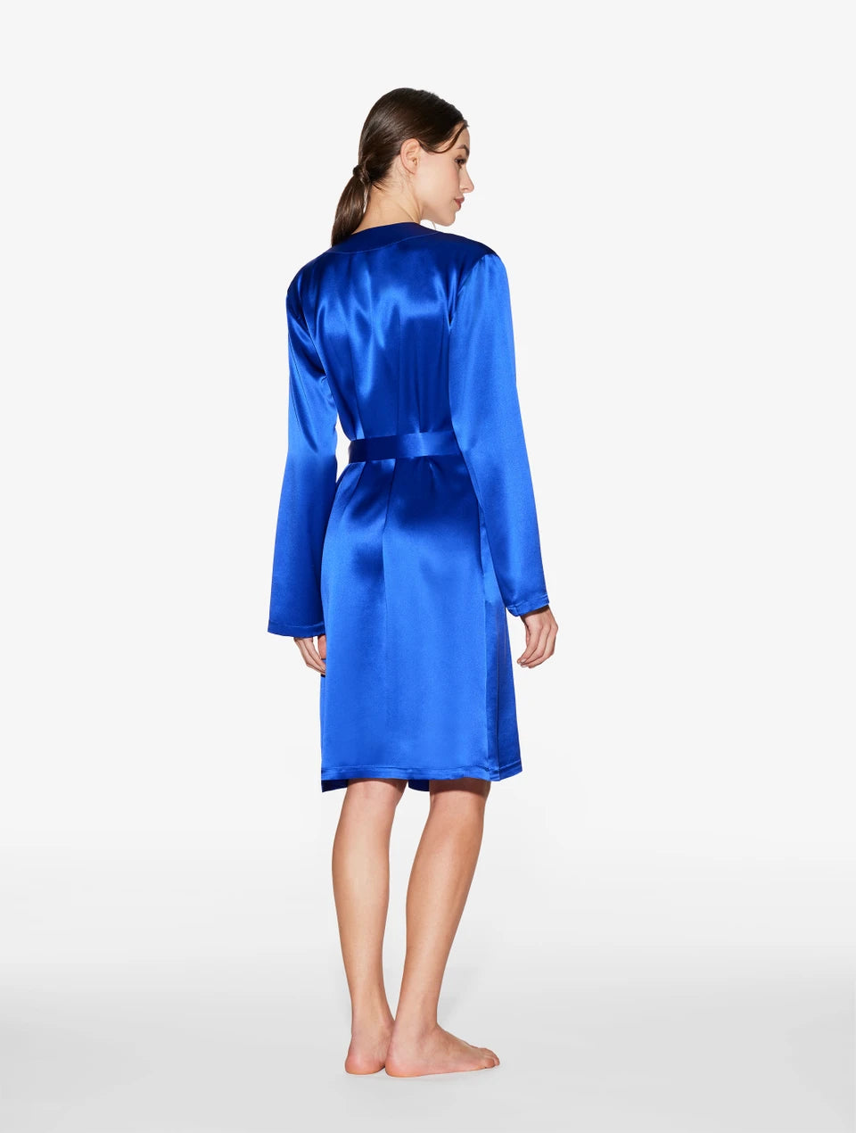 Silk Vestaglia corta blu elettrico