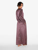 Silk Striped Long Peignoir