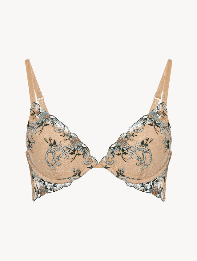 Altea Push-up Bra in sand Leavers lace