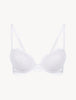 Brigitta Reggiseno push-up in pizzo bianco.