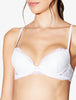 Brigitta Reggiseno push-up in pizzo bianco.