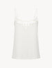 Primula White Top with embroidered tulle